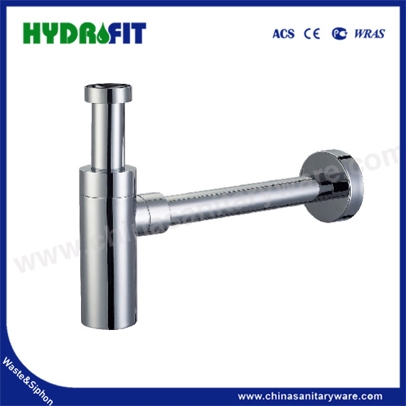 Factory Bathroom Kitchen Brass Zinc 1 1/4" Chrome Drain Trap Bottle Siphon (FP0008)