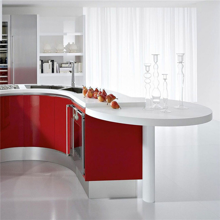 Bathroom Pure White Acrylic Solid Surface Sheets Vanity Top