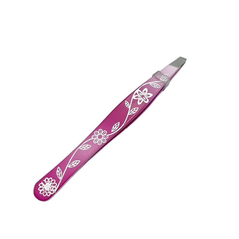 Newly Style Beauty Tweezer Customized Stainless Steel Squared Eyebrow Tweezer