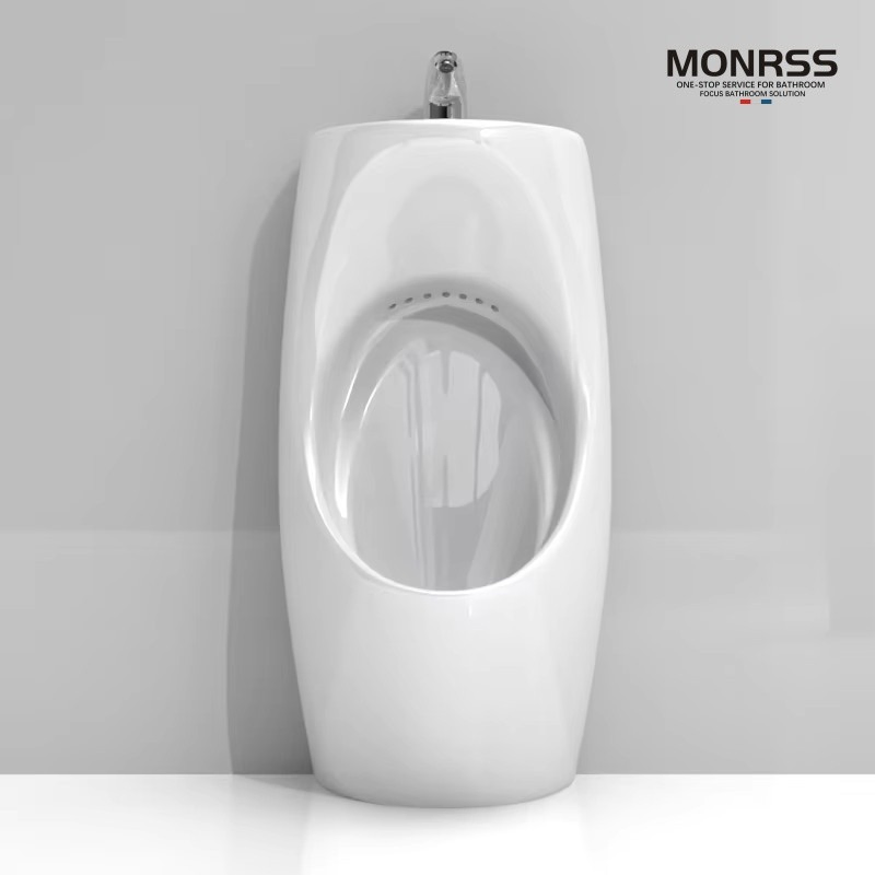 Compact Dual-Purpose Men's Hanging Urinal with Washbasin for Small Apartments
