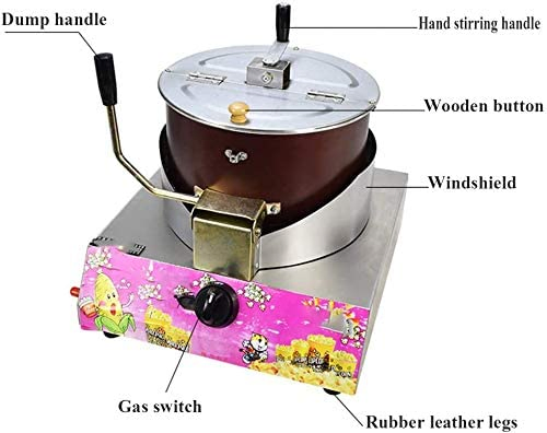 Non-Stick Inner Pot and Hand Crank to Make 40-Cup High-Capacity Popcorn Maker