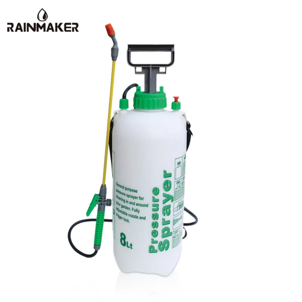 Rainmaker 8L Agriculture Plastic High Pressure Chemical Irrigation Shoulder Sprayer