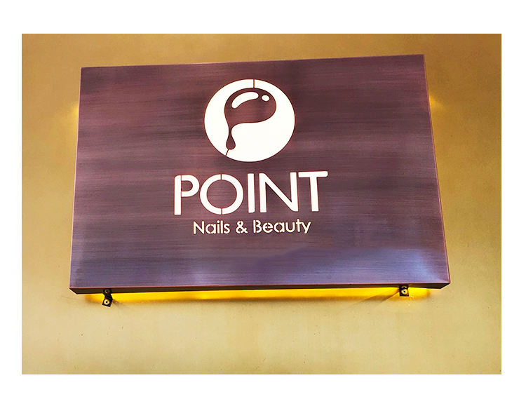 LED Custom Logo Round/Square Light Box Wall Mounted Sign Board Outdoor, LED Advertising Rotating Light Box