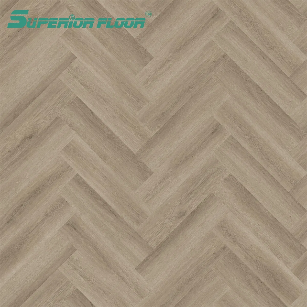 Anti-Corrosion Lvt PVC Vinyl Herringbone Parquet Spc Flooring for Sports Hall, Dance Room, Badminton Room