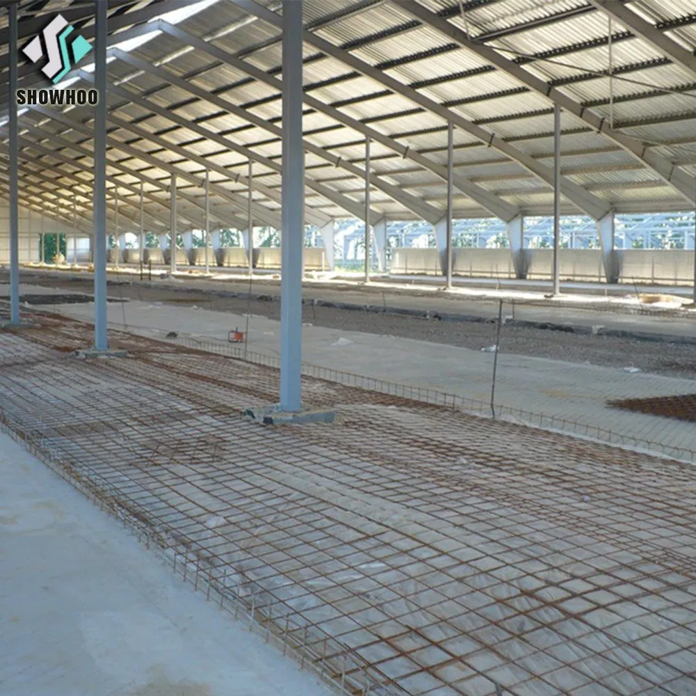 Steel Structure Livestock Barn Design Prefabricated Cow Farm House Building Cattle Shed
