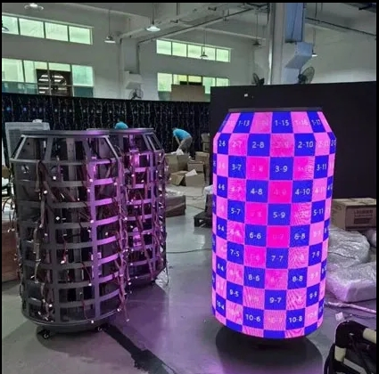 2025 Customized Flexible Ring-Pull Creative Can LED Screen Video Display