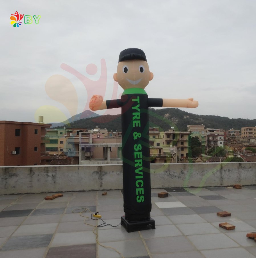 Boyan Hot Sell Custom Advertising Party Wedding Celebration Pizza Inflatable Air Dancer