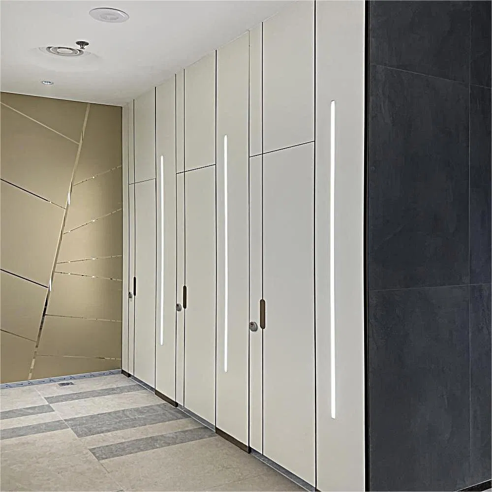 Debo Standard Design Economical Compact Laminate Toilet Partition for Train Station