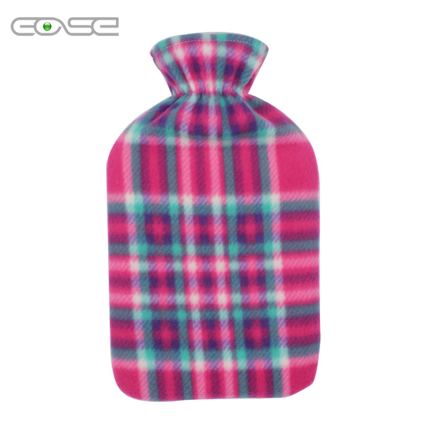 Luxurious 2 Litre Hot Water Bottle with Soft Fleece Cover