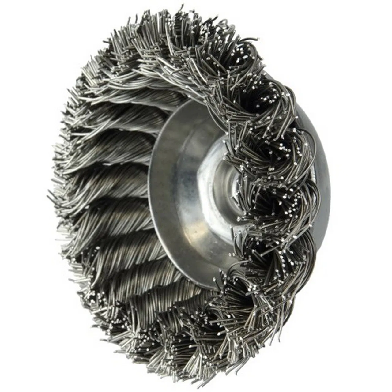 Cup Brush Knot-Arbor Round Cleaning Brush