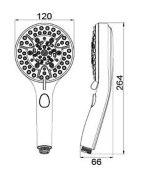 Deluxe Handheld Shower Filter with Three Unique Spray Features