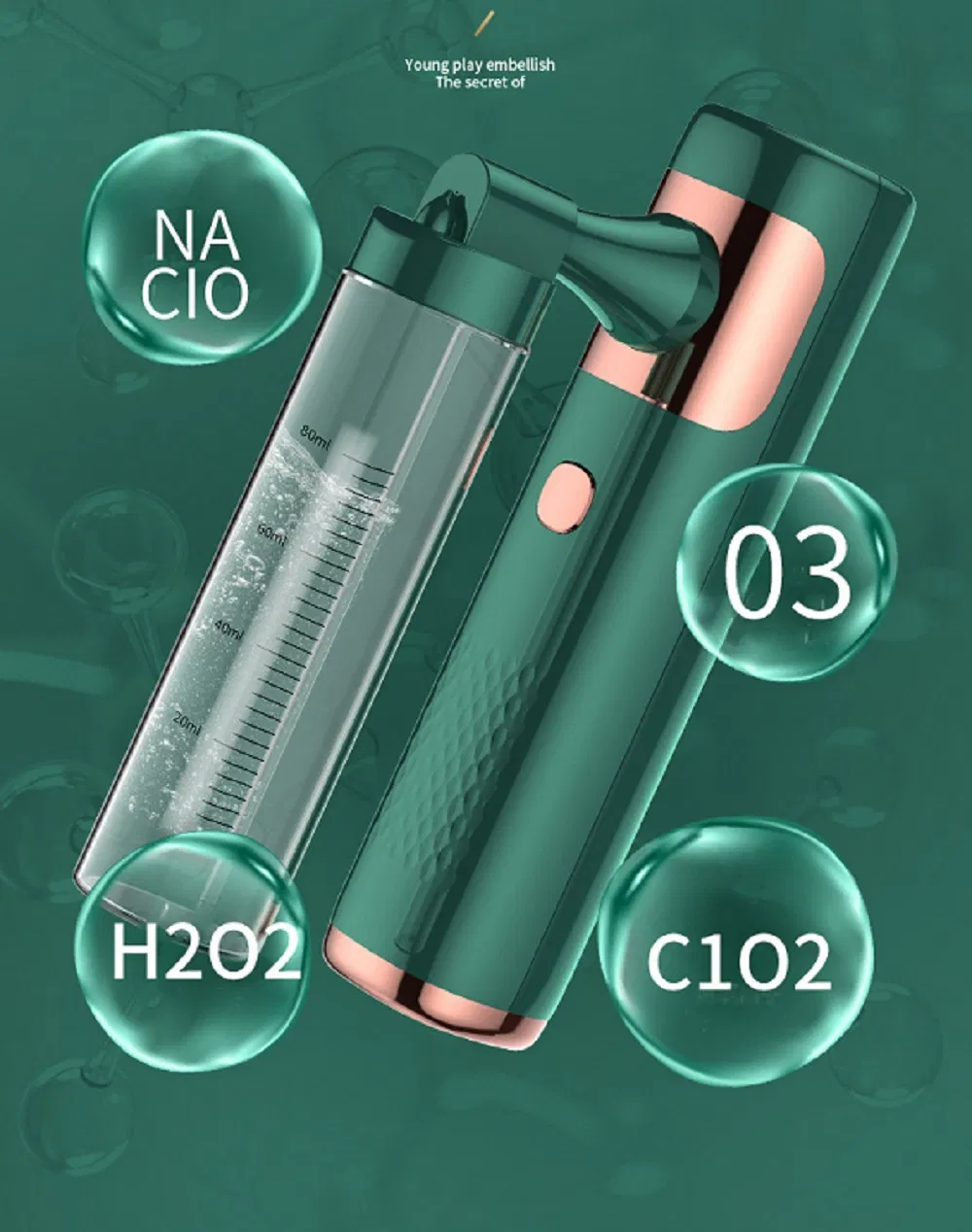 Facial Humidifier Water Oxygen Women Air Compressor High Pressure Moisturizing Skin Care Tools Handy Face Steamer Wbb18079