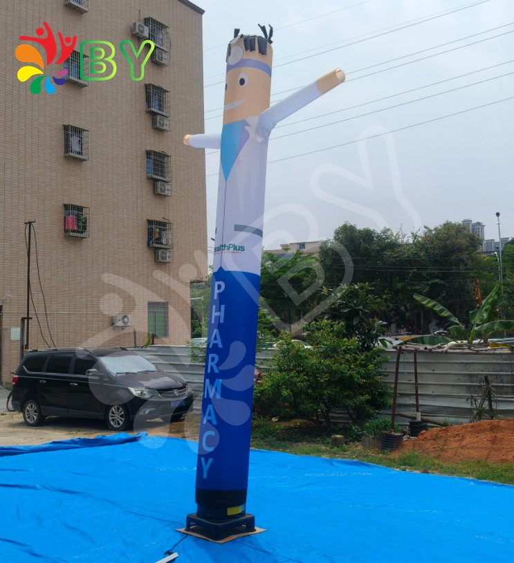 High Quality Single Leg Inflatable Air Dancers / Inflatable Air Tube Man Manufacturer for Advertising