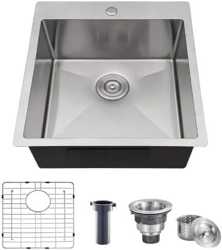 3545 Black Brushed Handmade Sink 304 Stainless Steel Hidden Bar Sink Without Faucet