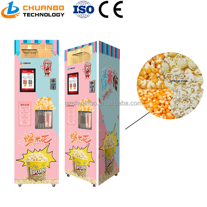 Commercial Automatic Electronic Payment Food Hot Air Popcorn Vending Machine