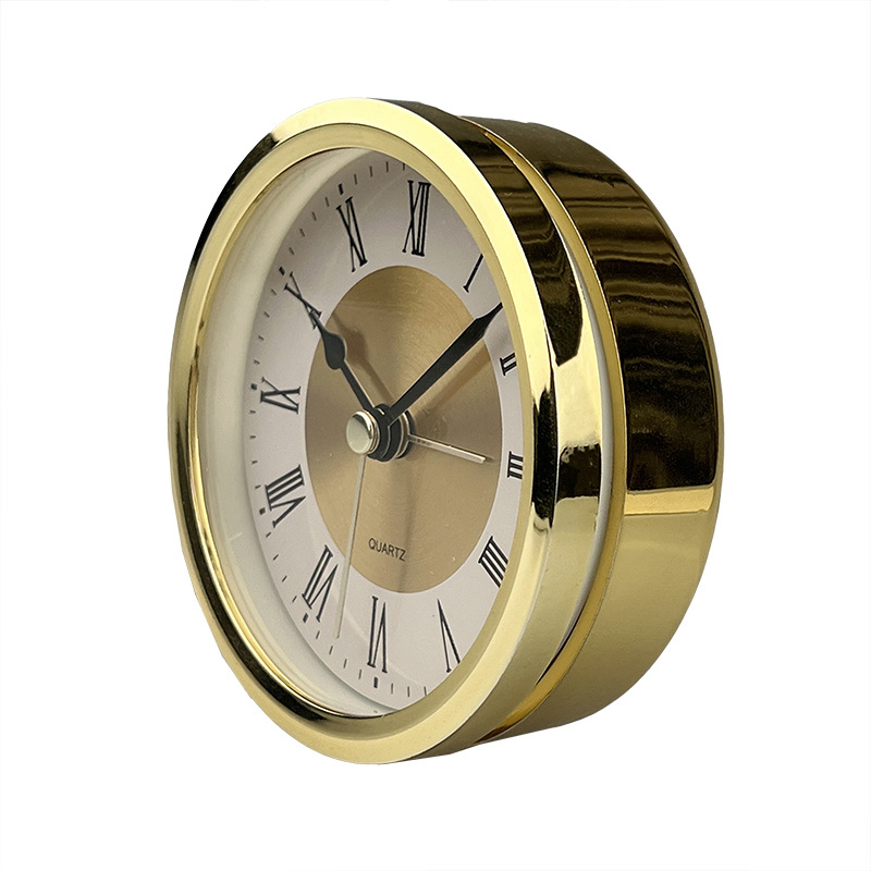 89mm Quartz Metal Silver Clock Insert