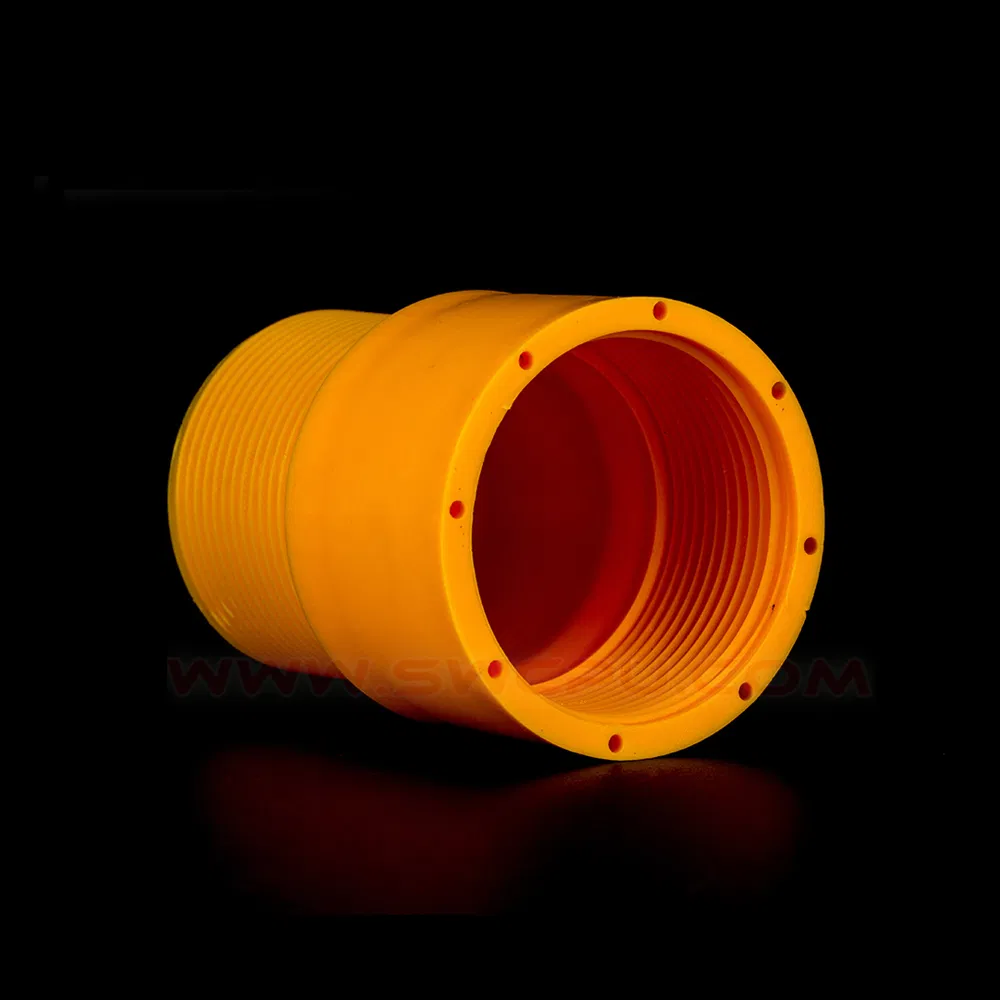 Injection Molding Customized Color Plastic PVC Hose Coupling with Thread