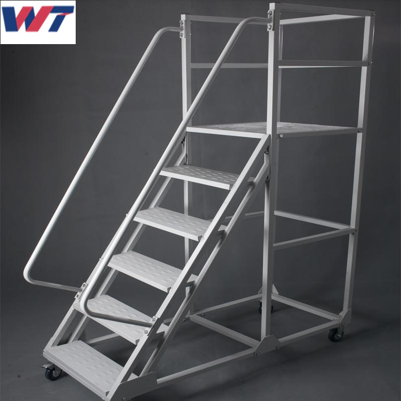 Durable Accepted Customized Portable Steel Galvanized Platform Ladder