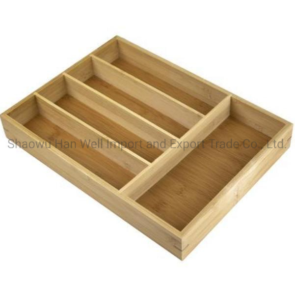 5 Compartment Kitchen Drawer Organizer Holder Silverware Tray for Drawer