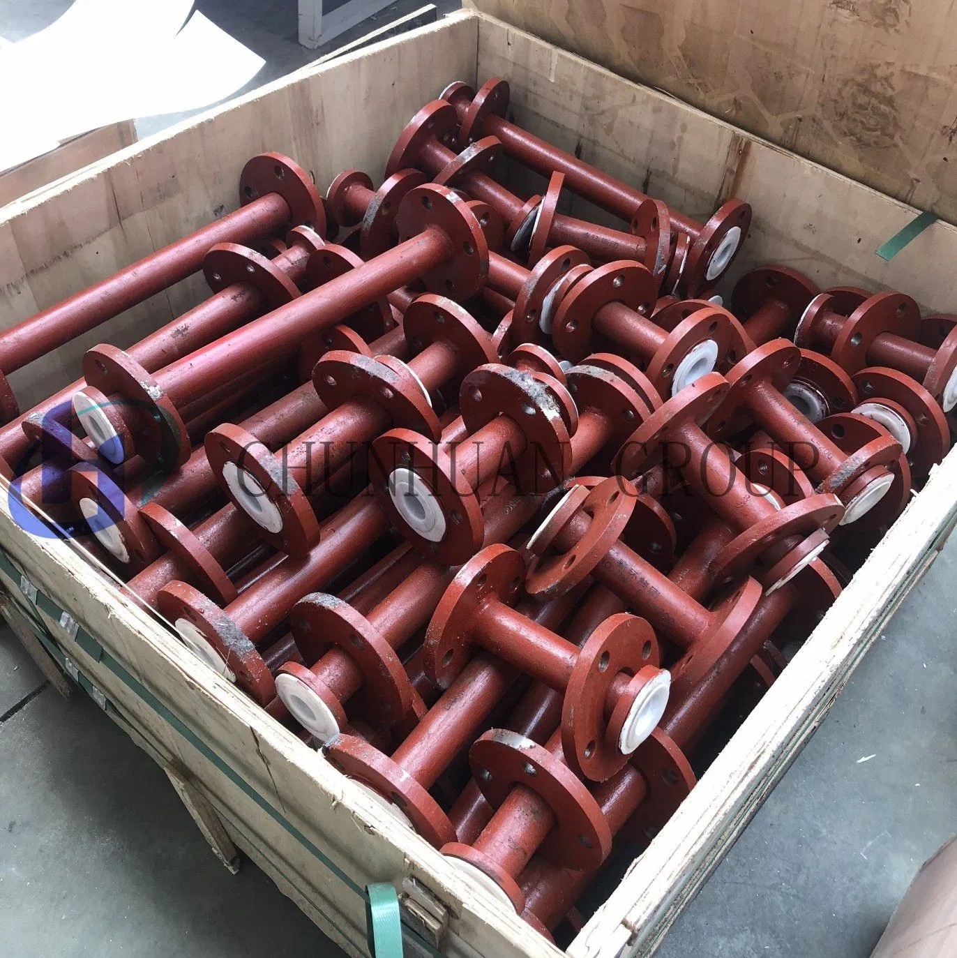PTFE/PFA Lined Pipe and Fitting Equal Tee for Chemical Industry