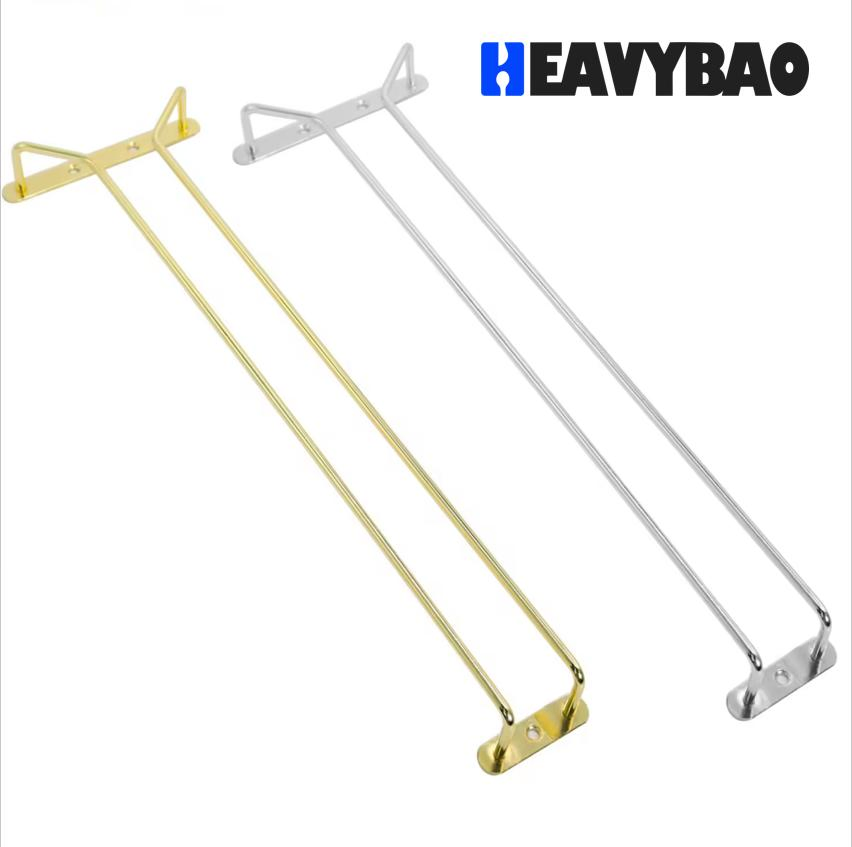 Heavybao Inverted Holder for Wine Stemware Glass Bottle Goblet Quality Cup Rack for Household Bars Restaurants Hotels