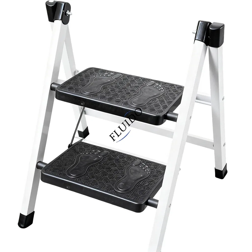 3 Step Ladder Folding Aluminum/Steel Step Ladder for Portable Household Handrail Household