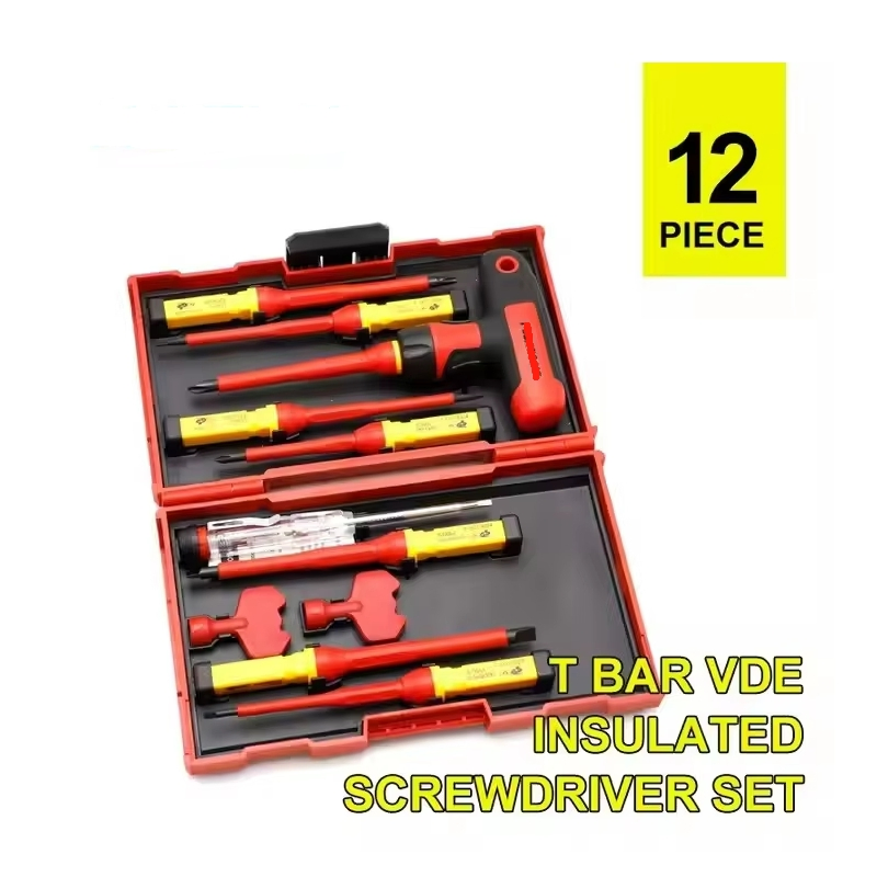 12PCS T Bar VDE Insulated Screwdriver Set