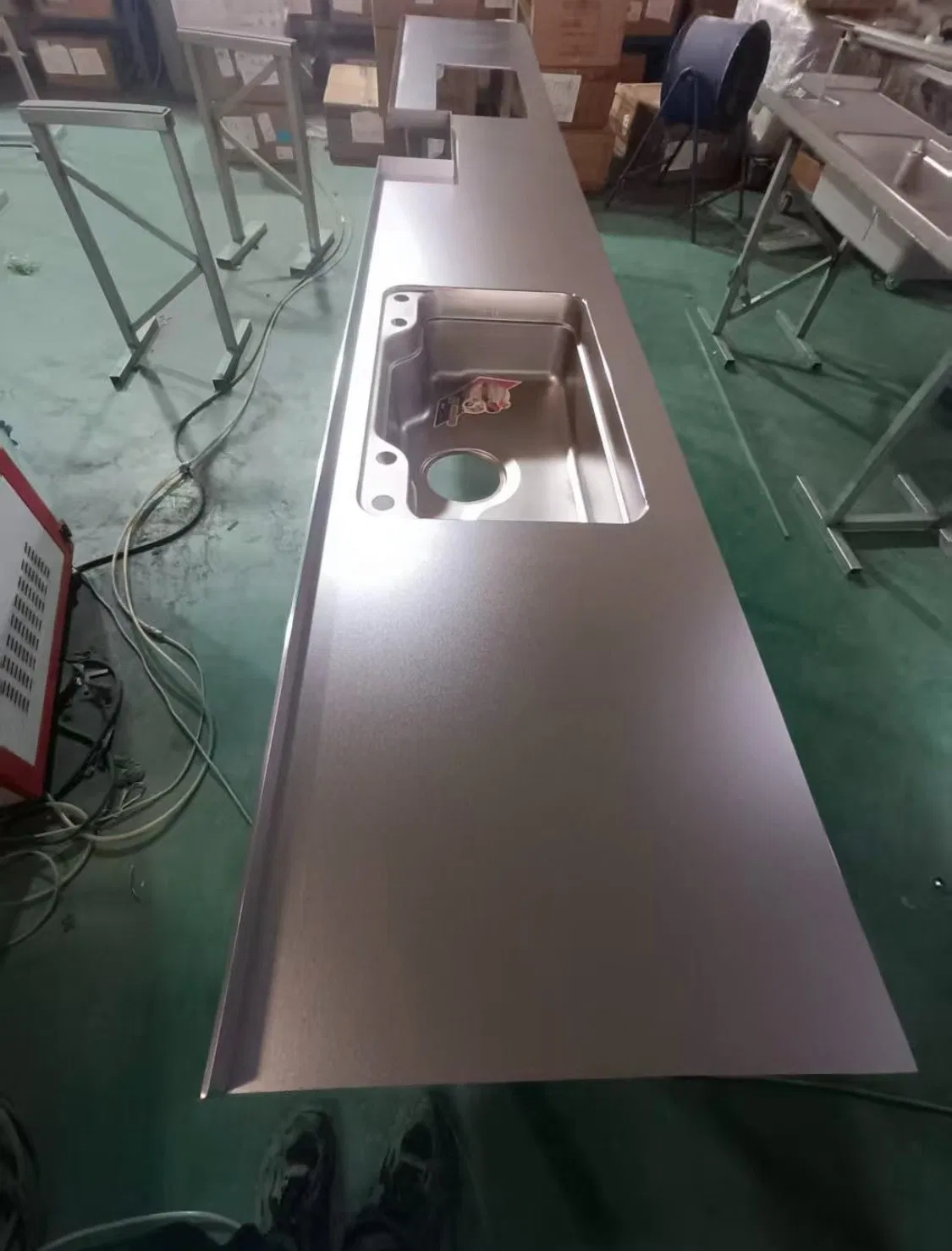 5mm 1530mm Width. Premium Solid Stainless Steel Countertop for Ultimate Kitchen Performance