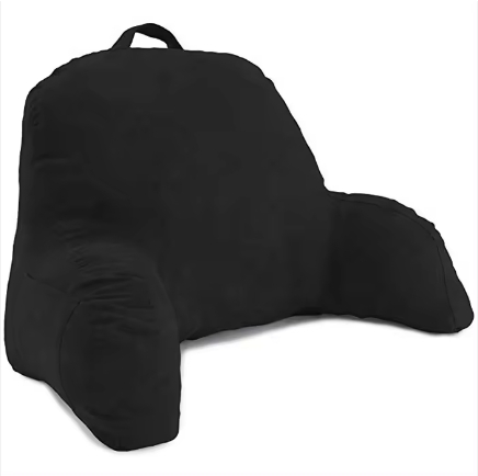 Reading Pillow Wedge Large Adult Backrest with Arms Back Support Sitting on Bed Sofa with Washable Pillow Cover Sitting Pillow