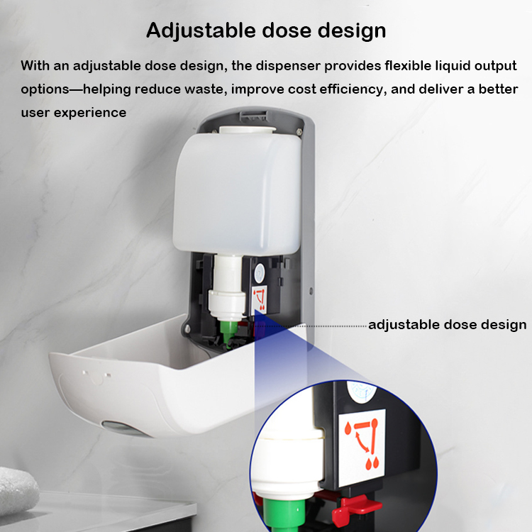 Дозатор для мыла ручной, 1-1.5 л, сменный картридж