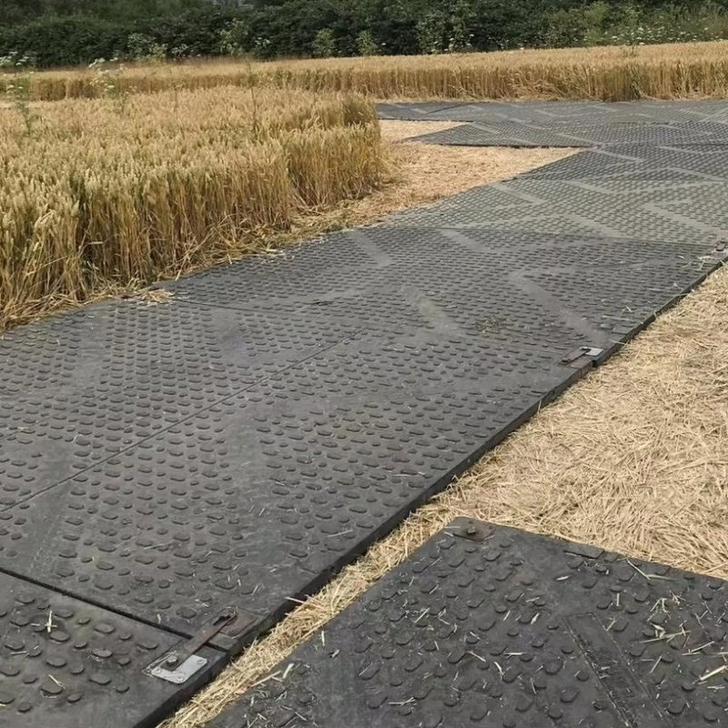 Low Friction Coefficient Superior High Impact Strength Temporary Ground Mats