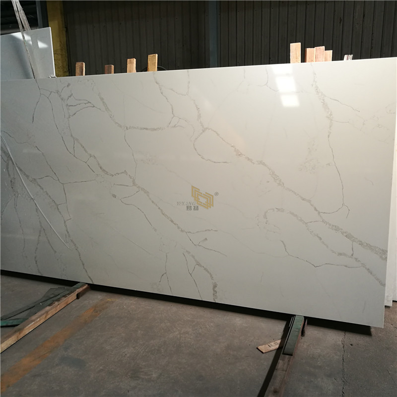 Beige/White/Black/Yellow/Brown/Calacatta/Cararra Quartz Stone Slab/Tile/Countertop Vanity Top for Bathroom/Kitchen/Garden/Home