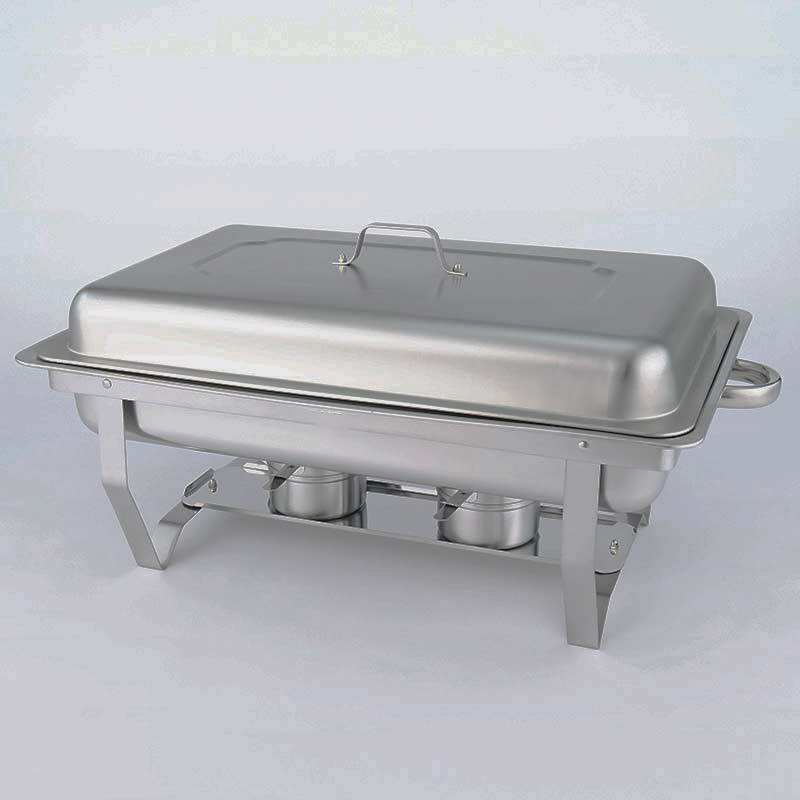 Direct Supply Tableware Hotel Cafeteria Alcohol Heating Insulation Stove Stainless Steel Thickened Chafing Dish Buffet Set
