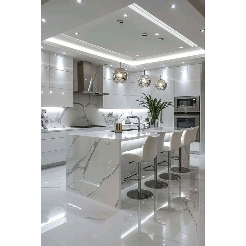 Newly Design Prestigious Refinement Plywood Enduring Modern Tailor Production Lacquered Kitchen Cabinet