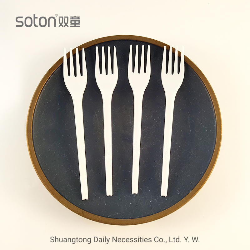 100% Compostable Biodegradable Disposable Tableware Fork
