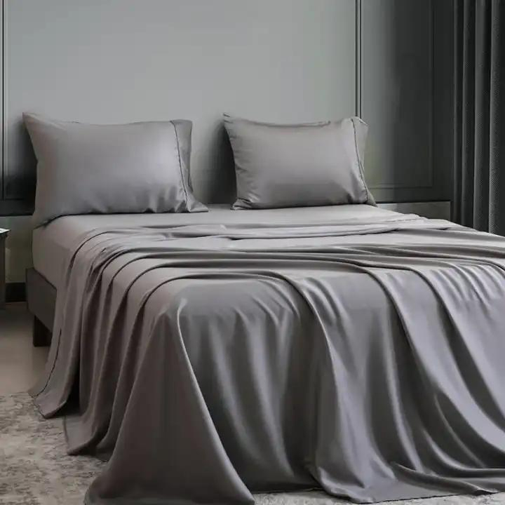 Wholesale Breathable Home Textile Luxury 4 Piece 100% Bamboo 300tc Bed Sheet