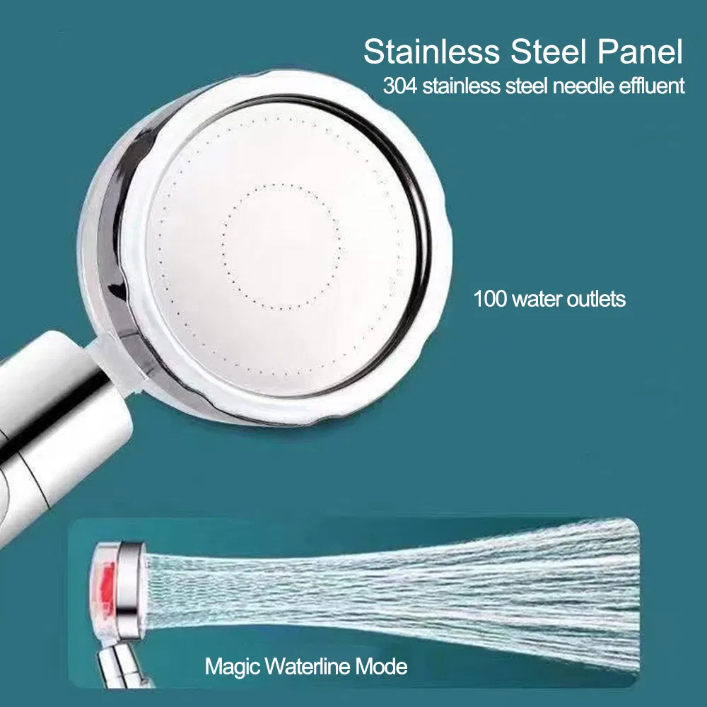 Handheld High Pressure Shower Heads, Turbo Fan Shower Head with Filter and Pause Switch