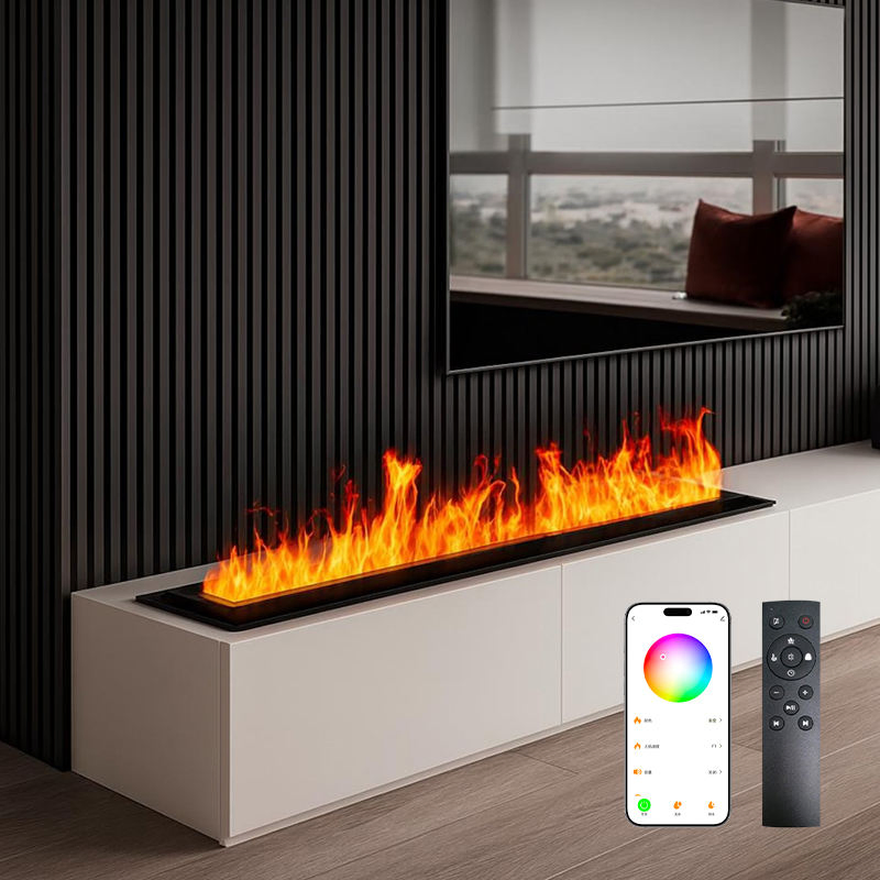 1500mm Atomizing Humidifier with LED Lights Featuring a High-End Water Vapor Fireplace