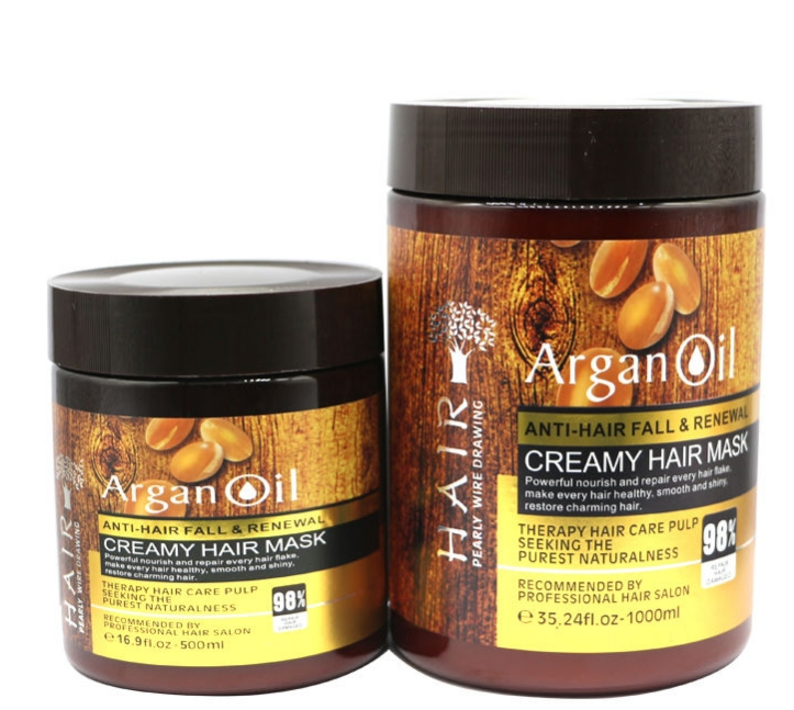 Factory Price Gold Label Argan Oil Brazilian Moroccan Moisturizing Smooth Salt Free Cheap Bulk Collagen Packing 1000 Ml Argan Hair Mask