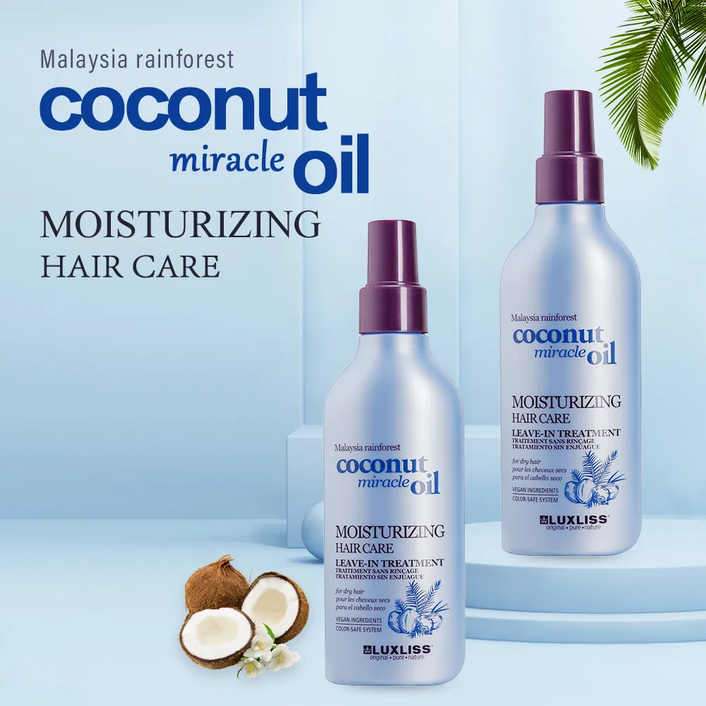Luxliss Coconut Oil Repair Damaged Moisturizing Hair Care Leave-in Hair Treatment Spray