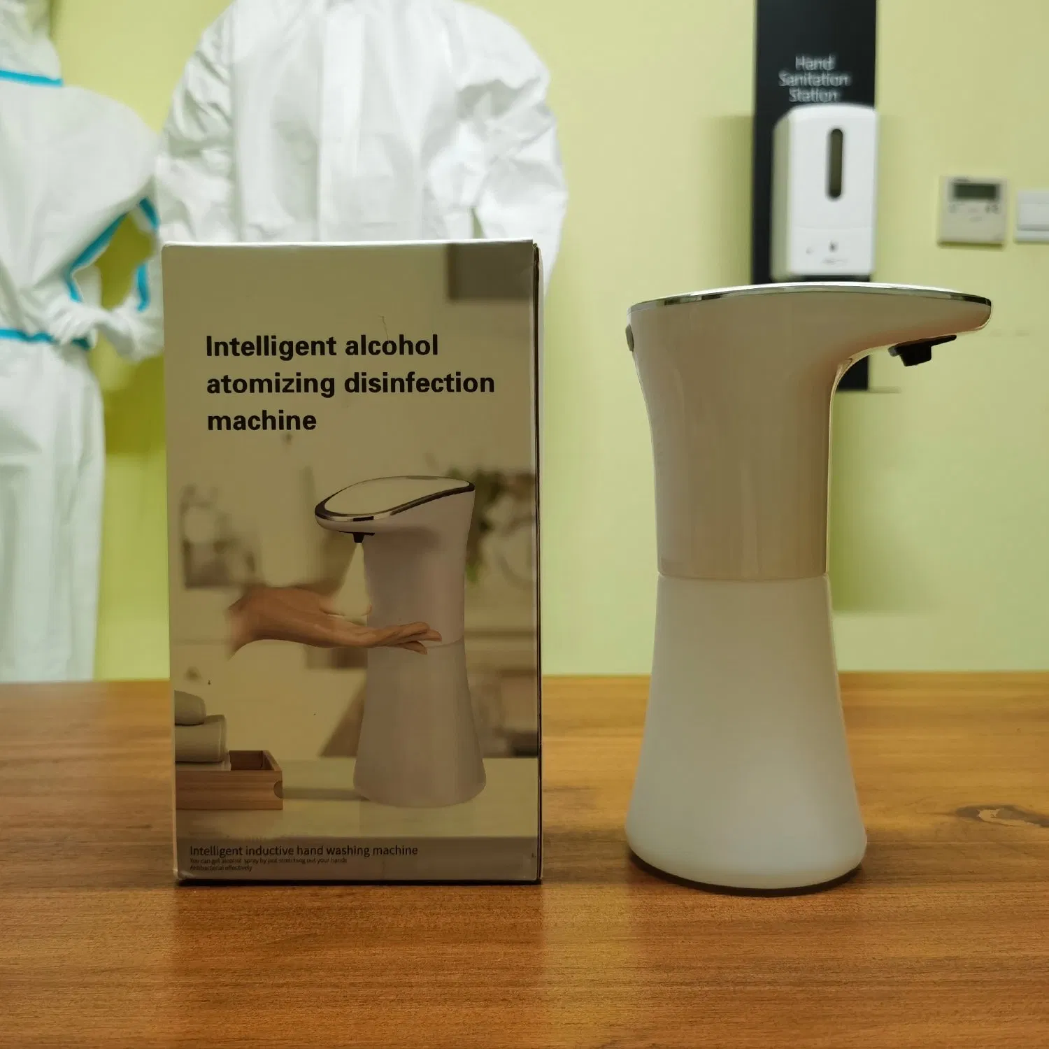 Liquid Soap 350ml Auto Foam Automatic Stand Hand Sanitizer Dispenser Machine