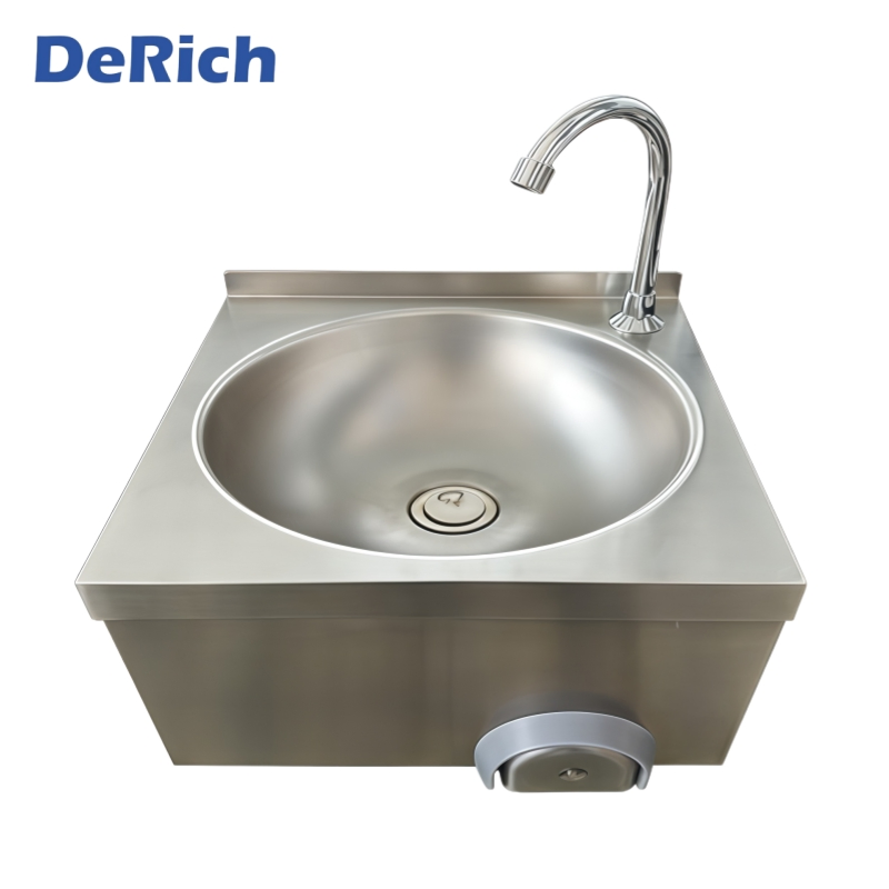 Derich Knee-Control Commercial-Equimpent Kitchen Restaurant Stainless-Steel Wall-Mount Hand Sink for New Zealand