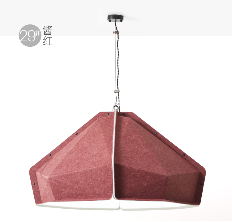 The Adornment of The Diamond Shape New Environmental Protection Material of Polyester Fiber Lampshade