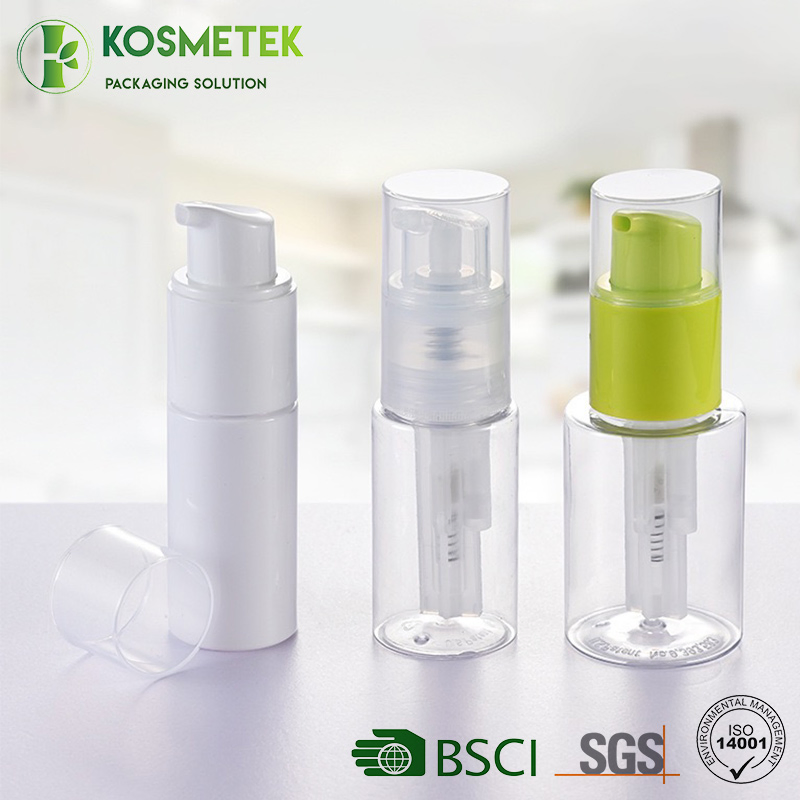 60ml/80ml/120ml Custom Pet Plastic Empty Powder Pump Spray Bottle