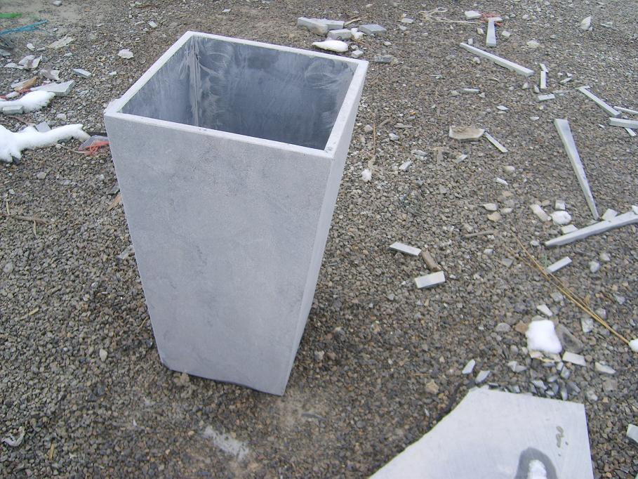 Popular and Cheap G603 Light Grey Stone Pot for Garden Decorations