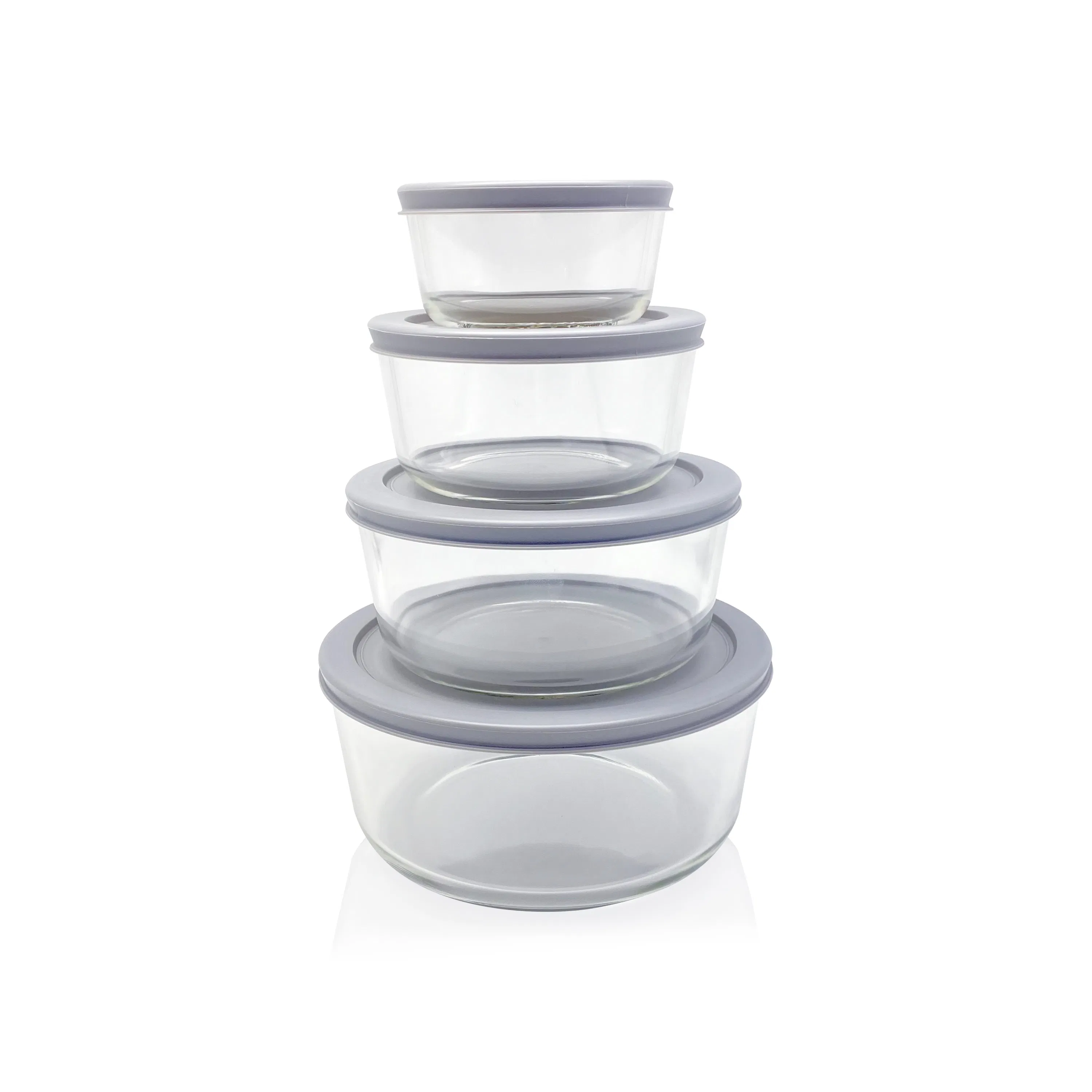 Eco-Friendly, Heat-Resistant Glass Food Storage Containers with Secure PE Lids, BPA-Free, Glass Meal Prep Containers, Glass Containers for Food Storage with Lid