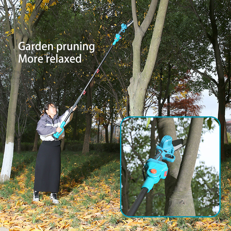 Телескопические высотные электроножницы для обрезки веток