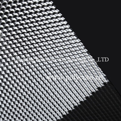 Transparent PC Honeycomb Core in Building Glass to Save Energy