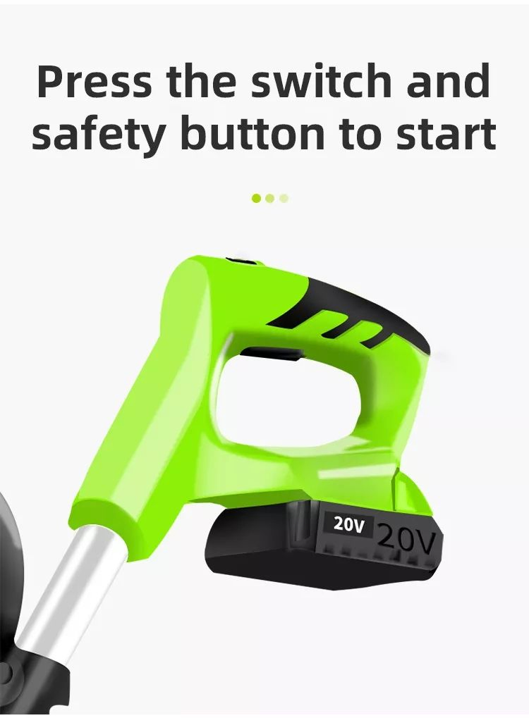 Cordless Battery Power Weed Sweeper Moss Remover Grass Patio Cleaner