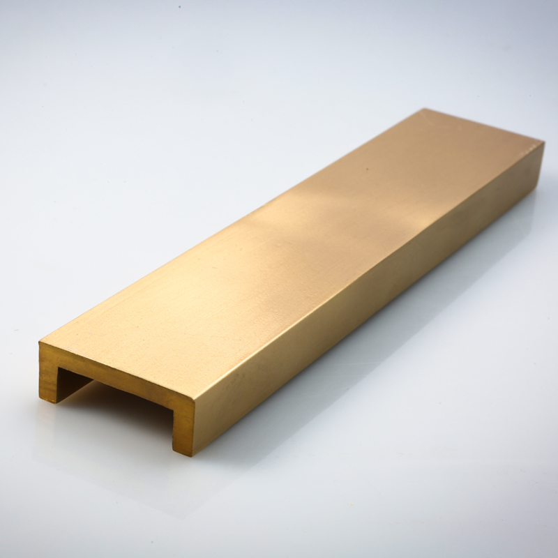 TV Background Wall Brass U-Shaped Metal Decorative Strip Villa Hotel Inlaid Decorative Brass Strip Metal Tack Strip